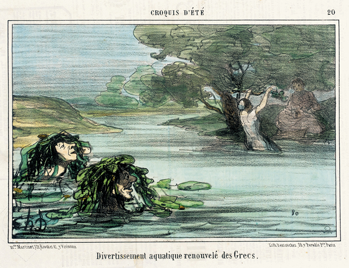  奥诺雷·杜米埃 Honore Daumier ——水上乐趣续约希腊